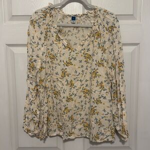Long sleeve floral shirt